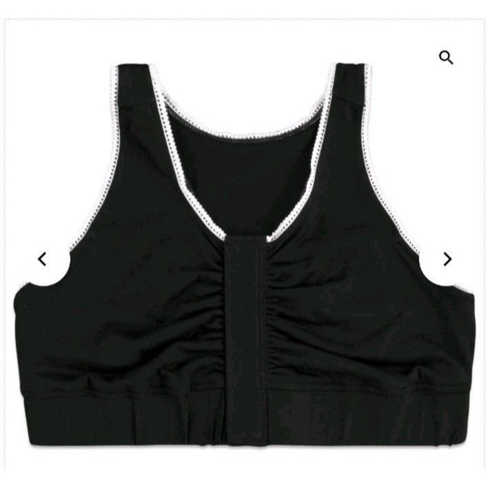 Brobe Post Surgical Bra For Post-Surgery Recovery Size XL Black